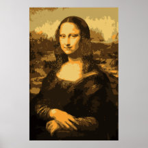 Mona Lisa Portrait Poster
