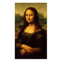 Mona Lisa Profile Card Business Card Templates