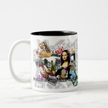 Mona Lisa promote Marathon Shopping Cups, Mugs