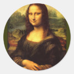 Mona Lisa Round Stickers