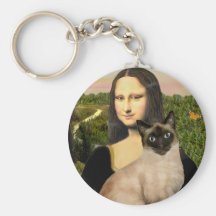 Mona Lisa - Seal Point Siamese cat Key Chains
