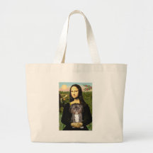 Mona Lisa - Shih Tzu (M) Tote Bags