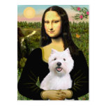 Mona Lisa - Westie 2 Post Card