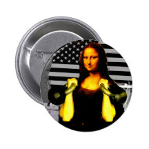 Mona Lisa with KettleBells Buttons