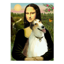 Mona Lisa's Borzoi Postcards