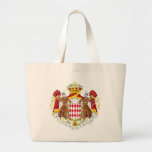 Monaco Coat Of Arms Canvas Bags