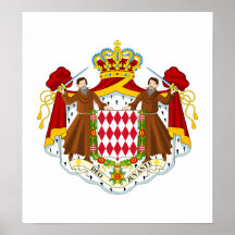 Monaco Coat Of Arms Posters