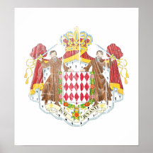 Monaco Coat Of Arms Posters