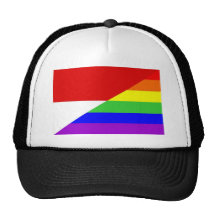 monaco country gay rainbow flag homosexual hats