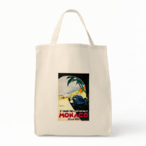Monaco Grand Prix Car Race Travel Art Canvas Bags