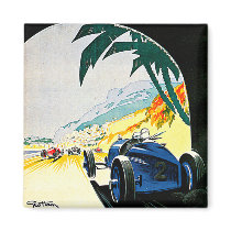 Monaco Grand Prix Car Race Travel Art