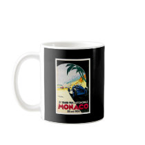Monaco Grand Prix Car Race Travel Art Coffee Mugs
