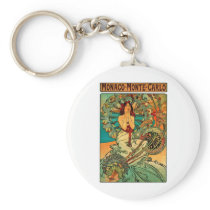 Monaco Monte Carlo Art Nouveau Keychains