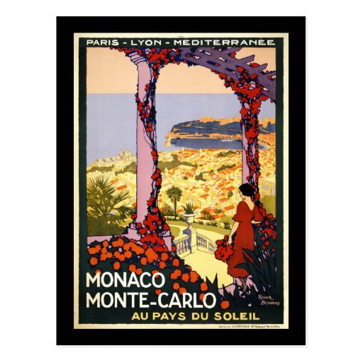 Monaco Monte Carlo Post Card