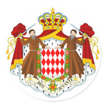 Monaco Official Coat Of Arms Heraldry Symbol