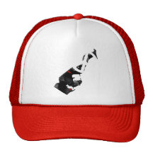 Monaco Trendy Peace Sign with Monacan map Trucker Hat