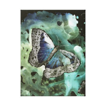 monarch butterfly abstract modern art painting gallery wrap canvas