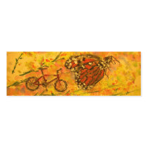 monarch butterfly and bicycle art business card template