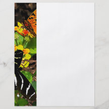 Monarch Butterfly and Zebra Butterfly Personalized Flyer