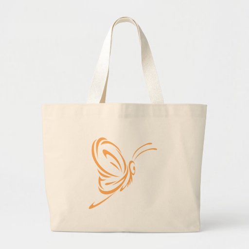 Monarch Butterfly Flying in Swish Drawing Style Canvas Bag