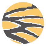 Monarch Butterfly Wing Round Sticker