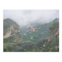 Monastery at Meteora, Greece Post Card