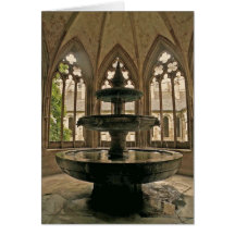 Monastery Fountain Note Card