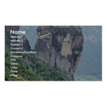 Monastery in Meteora, Greece Europe Business Card Template