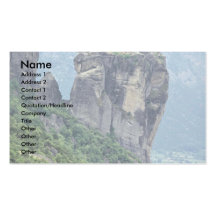 Monastery in Meteora, Greece Europe Business Card Template