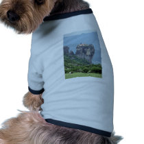 Monastery in Meteora, Greece Europe Doggie T-shirt