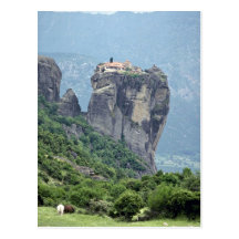 Monastery in Meteora, Greece Europe Postcard