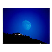 Mondaufgang moon rising postkarten