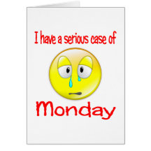 Monday Blues Greeting Card
