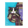 Monday Morning Blues - Cat Postcard