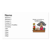 Mondays Humour Business Card