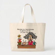 Mondays Humour Canvas Bags