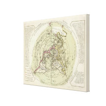 Monde 4 toile tendue sur châssis