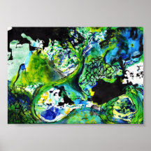 Monde abstrait posters