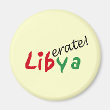 Monde Affairs_Liberate Libye Magnets Pour Réfrigérateur