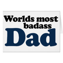 Mondes la plupart de papa de Badass Cartes De Vœux
