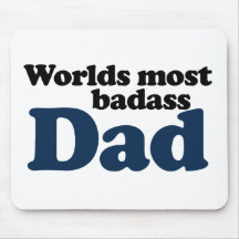 Mondes la plupart de papa de Badass Tapis De Souris