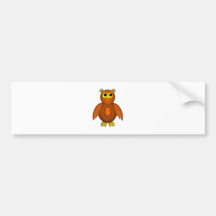 Mondeule Eule moon owl Auto Sticker