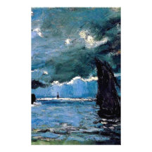 Monet A Seascape Shipping Customized Stationery