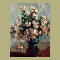 Monet Chrysanthemums Print posters