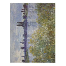 Monet, Claude Am Seineufer bei V?theuil 1880 Techn Postcards