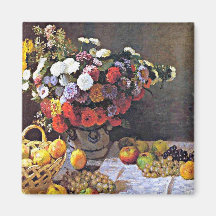 Monet - Flowers and Fruit Magnets