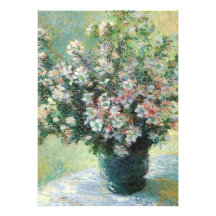Monet Flowers Birthday Party Invitation
