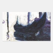 Monet Gondola In Venice Sticker