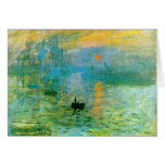 Monet Impressionism Sunrise Note Card