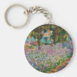 Monet Irises key chain
